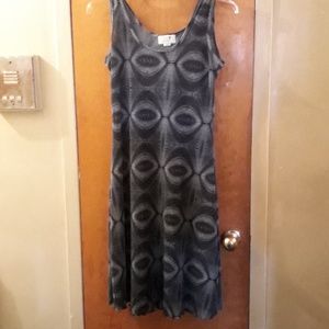Black & Grey Evening Dress